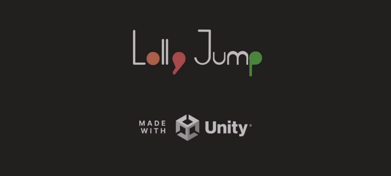 Рисунок 20. Заставка игры. Логотип Unity и название игры “Lolly Jump”
