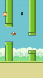 Рисунок 5. Кадр из игры Flappy Bird