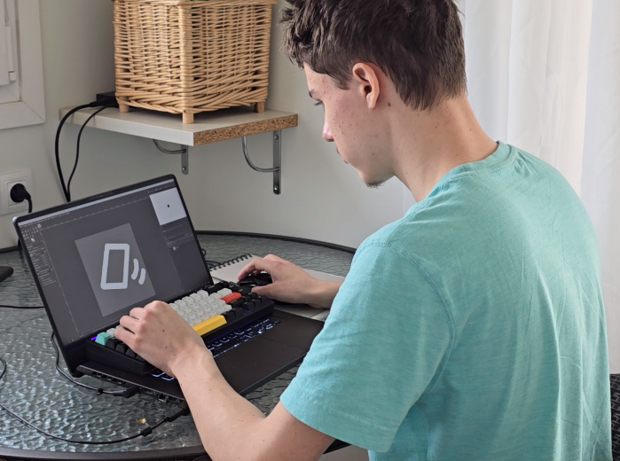 Рисунок 7. Процесс работы над графическим дизайном